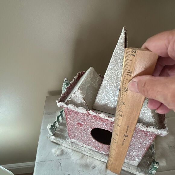 Vintage Christmas House 9.5” tall - Picture 6 of 6